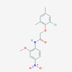 2-(2-chloro-4,6-dimethylphenoxy)-N-(2-methoxy-4-nitrophenyl)acetamide