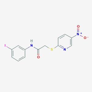 N-(3-iodophenyl)-2-[(5-nitro-2-pyridinyl)thio]acetamide