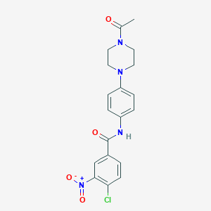 N-[4-(4-Acetyl-piperazin-1-yl)-phenyl]-4-chloro-3-nitro-benzamide