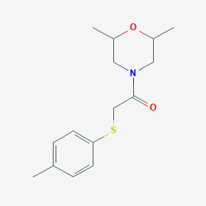 2,6-dimethyl-4-{[(4-methylphenyl)thio]acetyl}morpholine