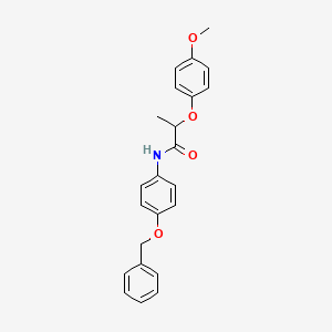 N-[4-(benzyloxy)phenyl]-2-(4-methoxyphenoxy)propanamide