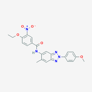 4-ethoxy-N-[2-(4-methoxyphenyl)-6-methyl-2H-benzotriazol-5-yl]-3-nitrobenzamide