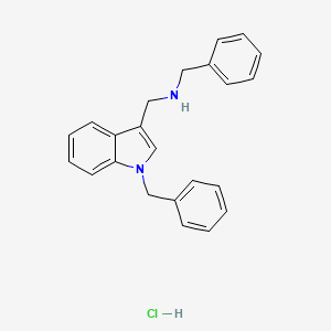 molecular formula C23H23ClN2 B4107856 N-benzyl-1-(1-benzyl-1H-indol-3-yl)methanamine hydrochloride 