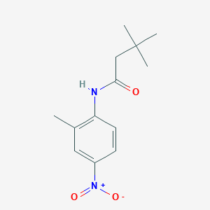 molecular formula C13H18N2O3 B410789 3,3-dimethyl-N-(2-methyl-4-nitrophenyl)butanamide 