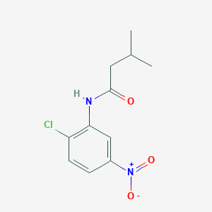 molecular formula C11H13ClN2O3 B410798 N-(2-chloro-5-nitrophenyl)-3-methylbutanamide 