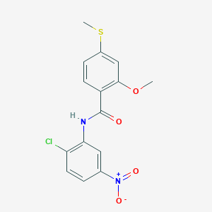 N-(2-chloro-5-nitrophenyl)-2-methoxy-4-methylsulfanylbenzamide
