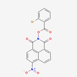 molecular formula C19H9BrN2O6 B4107994 2-[(2-bromobenzoyl)oxy]-6-nitro-1H-benzo[de]isoquinoline-1,3(2H)-dione 