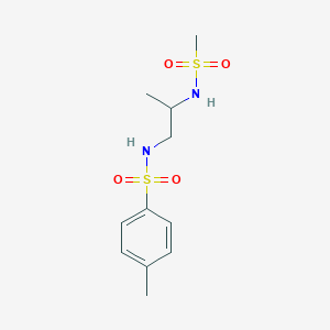 molecular formula C11H18N2O4S2 B4107999 4-methyl-N-{2-[(methylsulfonyl)amino]propyl}benzenesulfonamide 
