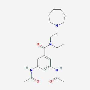 3,5-bis(acetylamino)-N-(2-azepan-1-ylethyl)-N-ethylbenzamide