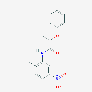 molecular formula C16H16N2O4 B410804 N-(2-methyl-5-nitrophenyl)-2-phenoxypropanamide 