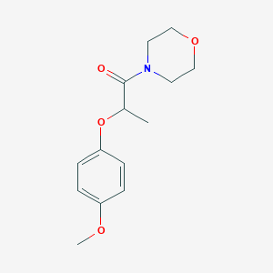molecular formula C14H19NO4 B4108046 4-[2-(4-methoxyphenoxy)propanoyl]morpholine 