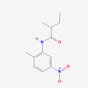 molecular formula C12H16N2O3 B410805 2-methyl-N-(2-methyl-5-nitrophenyl)butanamide 