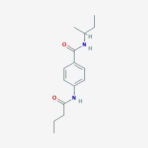 molecular formula C15H22N2O2 B4108054 N-(sec-butyl)-4-(butyrylamino)benzamide 