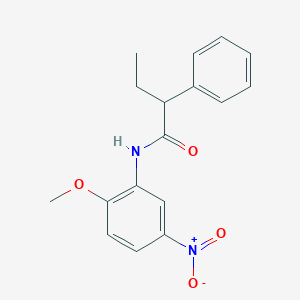 molecular formula C17H18N2O4 B410808 N-(2-methoxy-5-nitrophenyl)-2-phenylbutanamide 