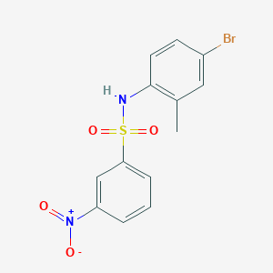 molecular formula C13H11BrN2O4S B4108096 N-(4-bromo-2-methylphenyl)-3-nitrobenzenesulfonamide 