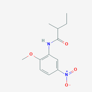 molecular formula C12H16N2O4 B410810 N-(2-methoxy-5-nitrophenyl)-2-methylbutanamide 