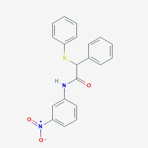 N-(3-nitrophenyl)-2-phenyl-2-(phenylsulfanyl)acetamide
