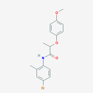 molecular formula C17H18BrNO3 B4108129 N-(4-bromo-2-methylphenyl)-2-(4-methoxyphenoxy)propanamide 