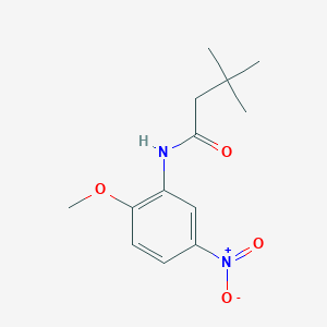 molecular formula C13H18N2O4 B410813 N-(2-methoxy-5-nitrophenyl)-3,3-dimethylbutanamide 