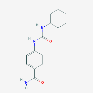 4-{[(Cyclohexylamino)carbonyl]amino}benzamide