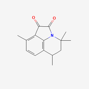 molecular formula C15H17NO2 B4108148 4,4,6,9-tetramethyl-5,6-dihydro-4H-pyrrolo[3,2,1-ij]quinoline-1,2-dione 