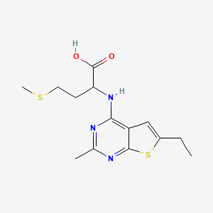 N-(6-ethyl-2-methylthieno[2,3-d]pyrimidin-4-yl)methionine