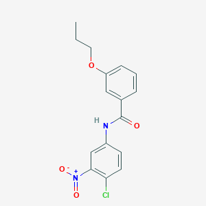 molecular formula C16H15ClN2O4 B410820 N-(4-chloro-3-nitrophenyl)-3-propoxybenzamide 