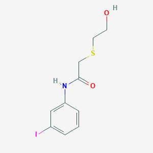 2-[(2-hydroxyethyl)thio]-N-(3-iodophenyl)acetamide