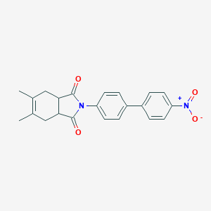 molecular formula C22H20N2O4 B410823 2-{4'-nitro[1,1'-biphenyl]-4-yl}-5,6-dimethyl-3a,4,7,7a-tetrahydro-1H-isoindole-1,3(2H)-dione 