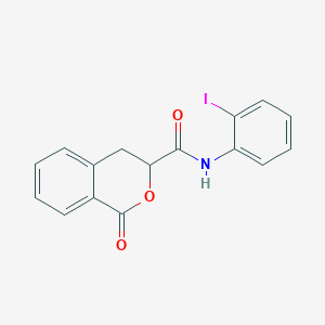 molecular formula C16H12INO3 B4108250 N-(2-iodophenyl)-1-oxo-3,4-dihydro-1H-isochromene-3-carboxamide 
