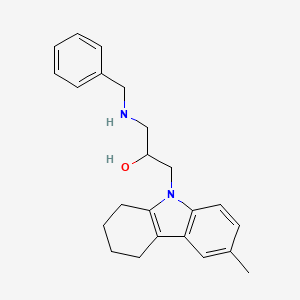molecular formula C23H28N2O B4108267 1-(benzylamino)-3-(6-methyl-1,2,3,4-tetrahydro-9H-carbazol-9-yl)-2-propanol 