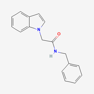 molecular formula C17H16N2O B4108270 N-benzyl-2-(1H-indol-1-yl)acetamide 