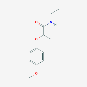 molecular formula C12H17NO3 B4108287 N-ethyl-2-(4-methoxyphenoxy)propanamide 