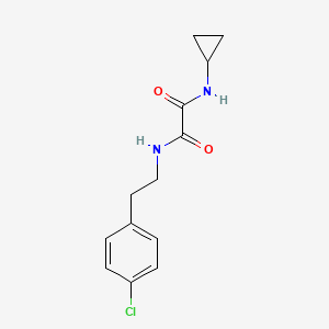 molecular formula C13H15ClN2O2 B4108295 N-[2-(4-chlorophenyl)ethyl]-N'-cyclopropylethanediamide 