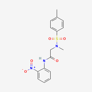 molecular formula C16H17N3O5S B4108318 N~2~-methyl-N~2~-[(4-methylphenyl)sulfonyl]-N~1~-(2-nitrophenyl)glycinamide 