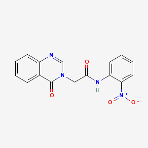 molecular formula C16H12N4O4 B4108339 N-(2-nitrophenyl)-2-(4-oxo-3(4H)-quinazolinyl)acetamide CAS No. 108086-42-6