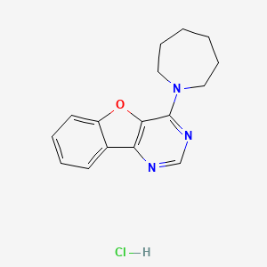 molecular formula C16H18ClN3O B4108344 4-(1-azepanyl)[1]benzofuro[3,2-d]pyrimidine hydrochloride 