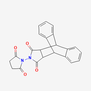 molecular formula C22H16N2O4 B4108357 17-(2,5-dioxo-1-pyrrolidinyl)-17-azapentacyclo[6.6.5.0~2,7~.0~9,14~.0~15,19~]nonadeca-2,4,6,9,11,13-hexaene-16,18-dione CAS No. 53710-24-0