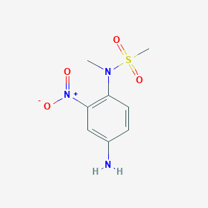 molecular formula C8H11N3O4S B4108370 N-(4-amino-2-nitrophenyl)-N-methylmethanesulfonamide 