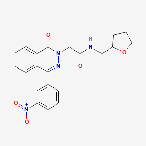 2-[4-(3-nitrophenyl)-1-oxo-2(1H)-phthalazinyl]-N-(tetrahydro-2-furanylmethyl)acetamide