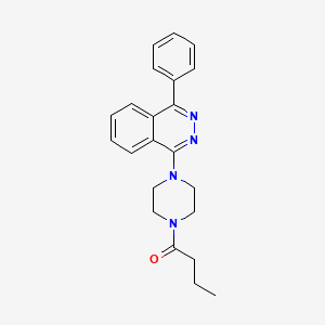 molecular formula C22H24N4O B4108420 1-(4-butyryl-1-piperazinyl)-4-phenylphthalazine 