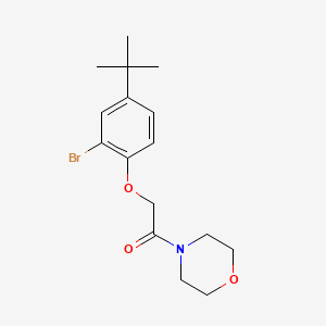 molecular formula C16H22BrNO3 B4108442 4-[(2-bromo-4-tert-butylphenoxy)acetyl]morpholine 