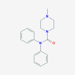 molecular formula C18H21N3O B410845 4-methyl-N,N-diphenylpiperazine-1-carboxamide CAS No. 20128-02-3