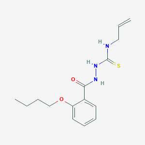 molecular formula C15H21N3O2S B410846 N-allyl-2-(2-butoxybenzoyl)hydrazinecarbothioamide 