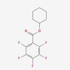 molecular formula C13H11F5O2 B4108461 cyclohexyl pentafluorobenzoate 