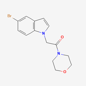 molecular formula C14H15BrN2O2 B4108465 5-bromo-1-[2-(4-morpholinyl)-2-oxoethyl]-1H-indole 