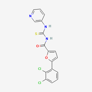 molecular formula C17H11Cl2N3O2S B4108483 5-(2,3-dichlorophenyl)-N-[(3-pyridinylamino)carbonothioyl]-2-furamide 
