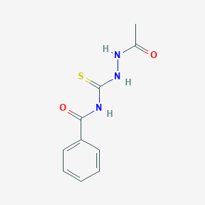 molecular formula C10H11N3O2S B410851 N-(acetamidocarbamothioyl)benzamide 