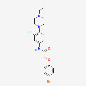 molecular formula C20H23BrClN3O2 B4108511 2-(4-bromophenoxy)-N-[3-chloro-4-(4-ethyl-1-piperazinyl)phenyl]acetamide 