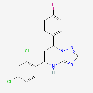 5-(2,4-dichlorophenyl)-7-(4-fluorophenyl)-4,7-dihydro[1,2,4]triazolo[1,5-a]pyrimidine